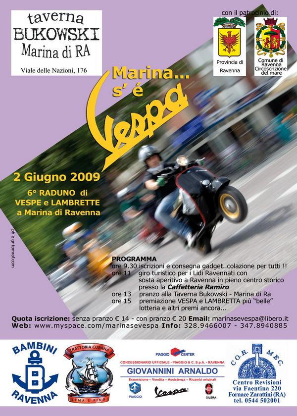 locandina Marina s'  Vespa Vespaforever