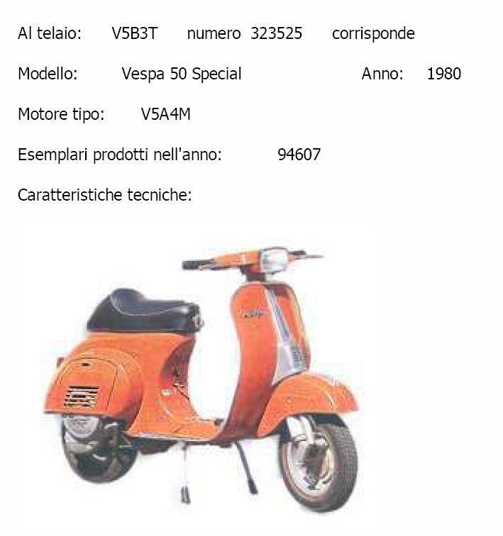 rosso tenerife vespa 50 special