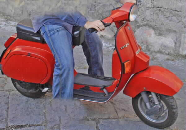 vespa 50 PK prima del restauro