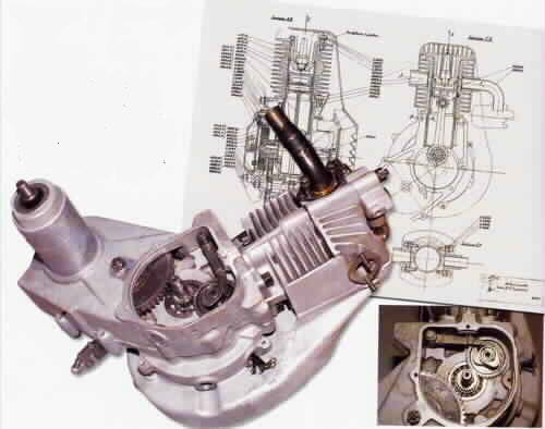 Prototipo motore 4 tempi per Vespa 1947