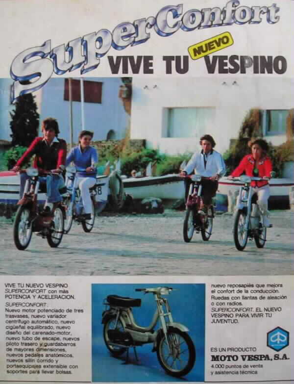 pubblicità Vespino Motovespa 1980