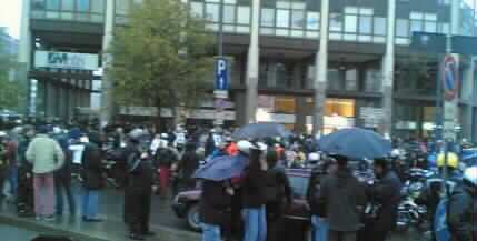 manifestazione milano 25 11 2006 contro blocco circolazione