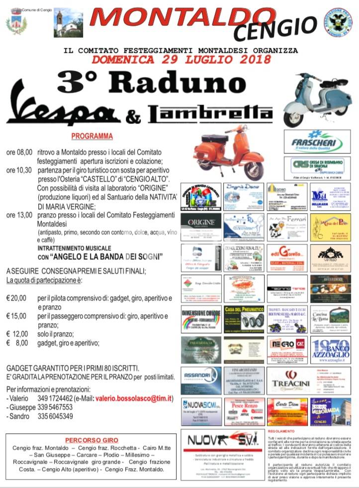 raduno vespa lambretta Savona Montaldo Liguria luglio 2018