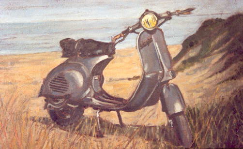 Vespa dipinta da Cristina de Flora 2