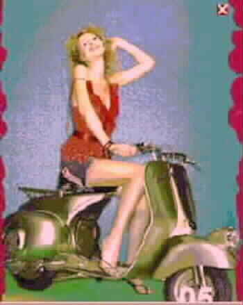 vespa modella vespa  moda bellezza